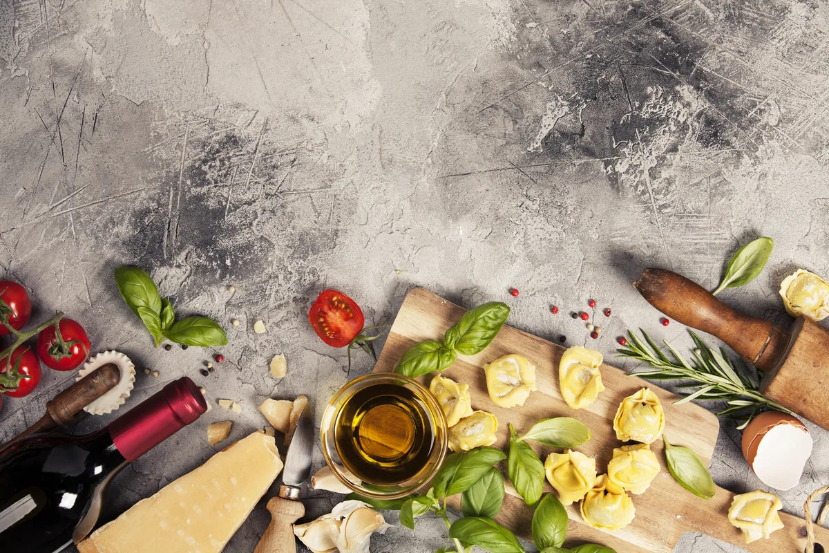 firemný obed Bratislava — tortellini pasta s olivovým olejom a syrom